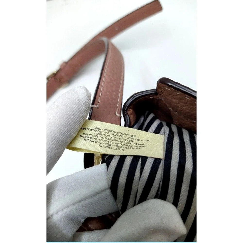 Kate Spade New York Dunne Lane Lake Nude Pebbled Leather Top Handle Satchel Bag